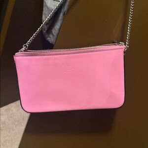 Christian louboutin loubilla pink patent leather bag